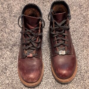 Red Wing Shoes Dark Brown Leather Boots